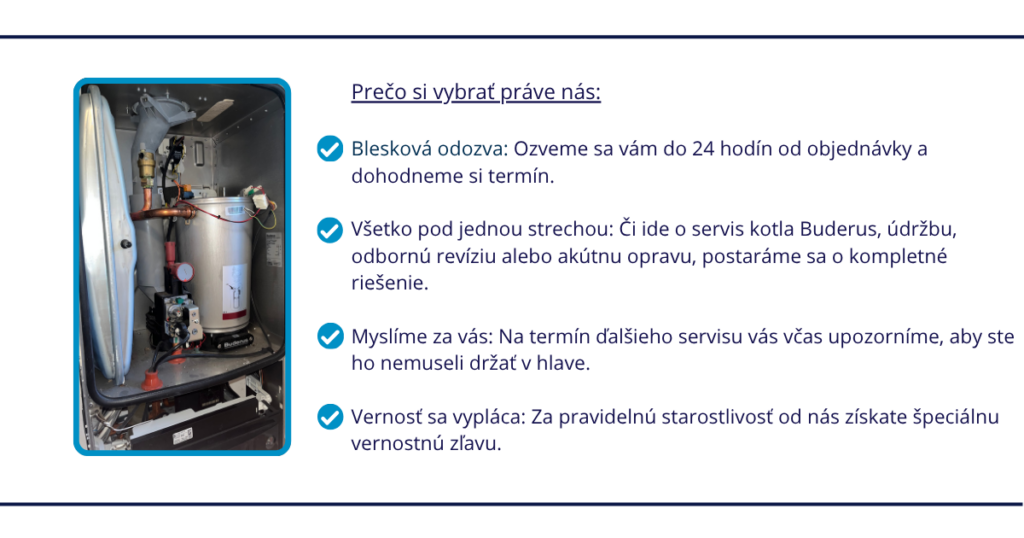 Servis kotla Buderus - prečo si vybrať Varmex, s.r.o.
